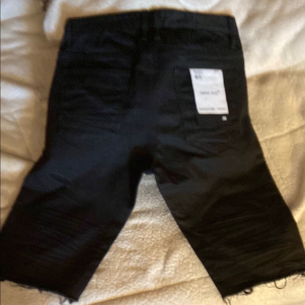 Black Denim Shorts